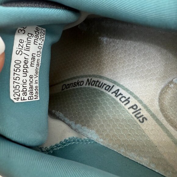 Dansko Pace Navy Mesh Lace Up Athletic Oxford Women's Sneakers size 38 / 7.5 - Picture 9 of 10